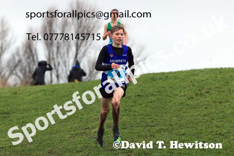 Boys under-13s 2023 North Eastern Cross Country Champs., Temple Park, South Shields. Photo: David T. Hewitson/Sports for All Pics